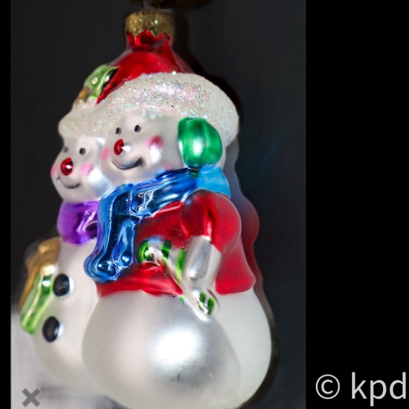 Vtg 2002~Thomas Pacconi Classics Snowman Snowmen Holiday Christmas Ornament - Picture 2 of 3
